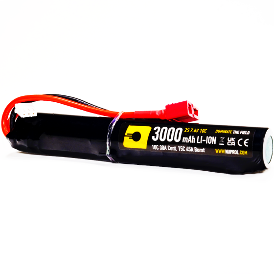 Li-lon 7,4V 3000mAh, 10C, stang, Batteri