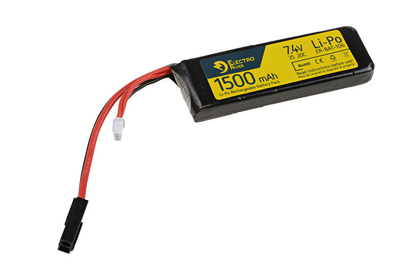 Li-Po 7,4V 1500mAh, 20C, Batteri 1