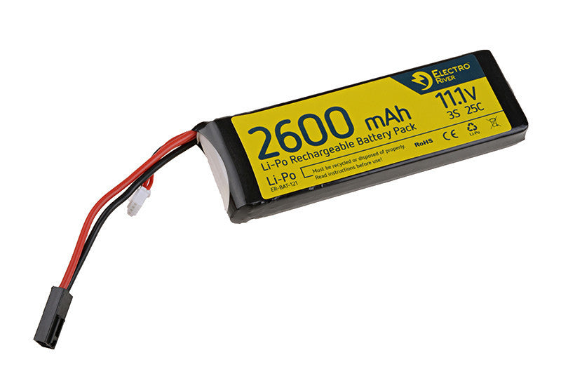 Li-Po 11,1V 2600mAh, 25C, Batteri 1