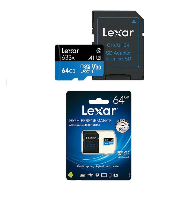 Micro SD-Kort 64 GB U3 m/adapter 1