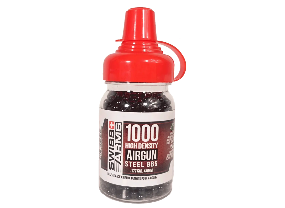 Swiss Arms - Roundhagl sort 1000 stk. 4,5mm(Cal.177) 1