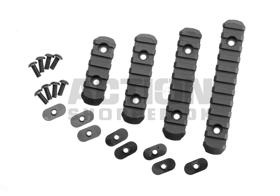 MPOE Polymer Rail Set 4 stk, Sort 1