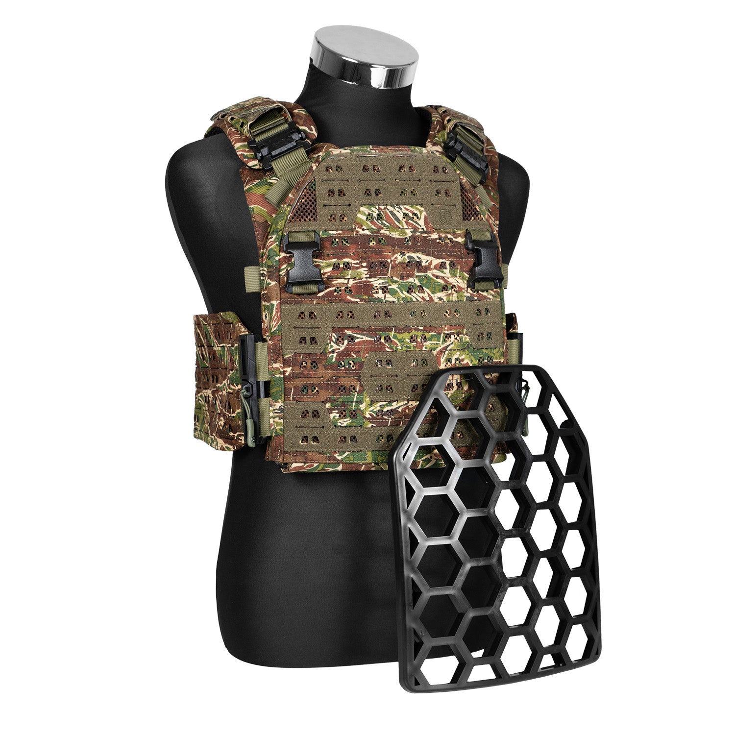 Novritsch - ASPC 1.2 Airsoft Plate Carrier Vest, Flecktarn, str. one size 2