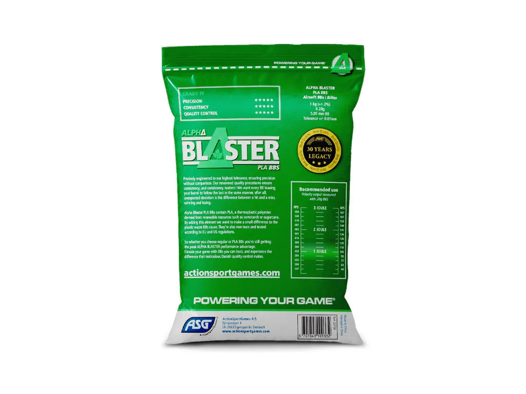 Bio Alpha Blaster PLA - 0,20 Gram 5000 stk. Hvid 2