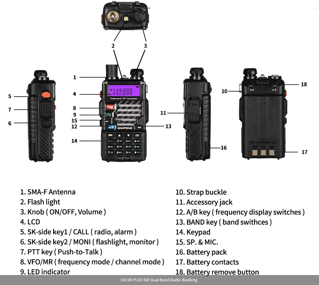 Baofeng Radio UV-5R+Plus Dual Band 3