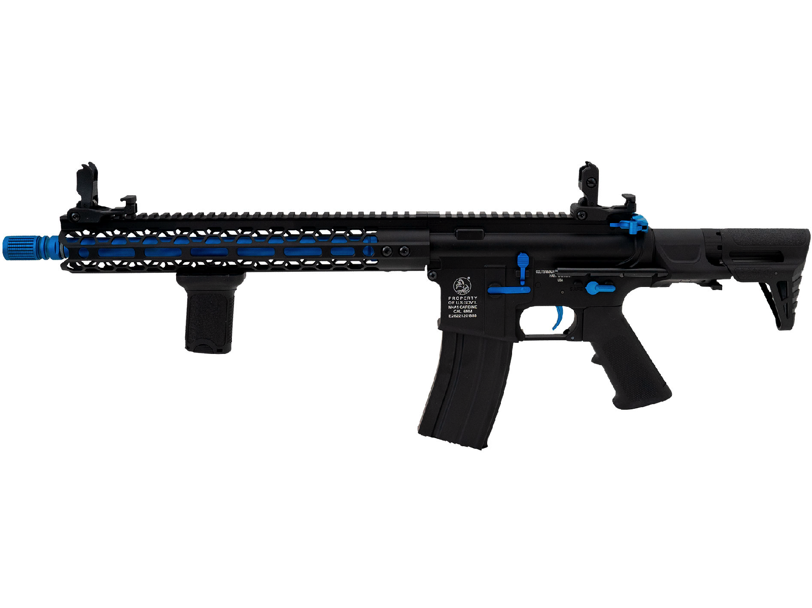 Cybergun - Colt M4 Mike, Full metal, Sort/Blå 1