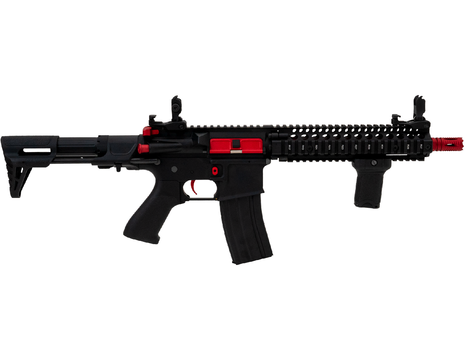 Cybergun - Colt M4 Sierra, Full metal, Sort/Rød 2