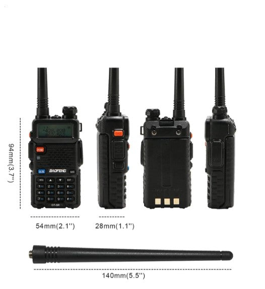 Baofeng Radio GT-5R 4W/1W Dual Band 6