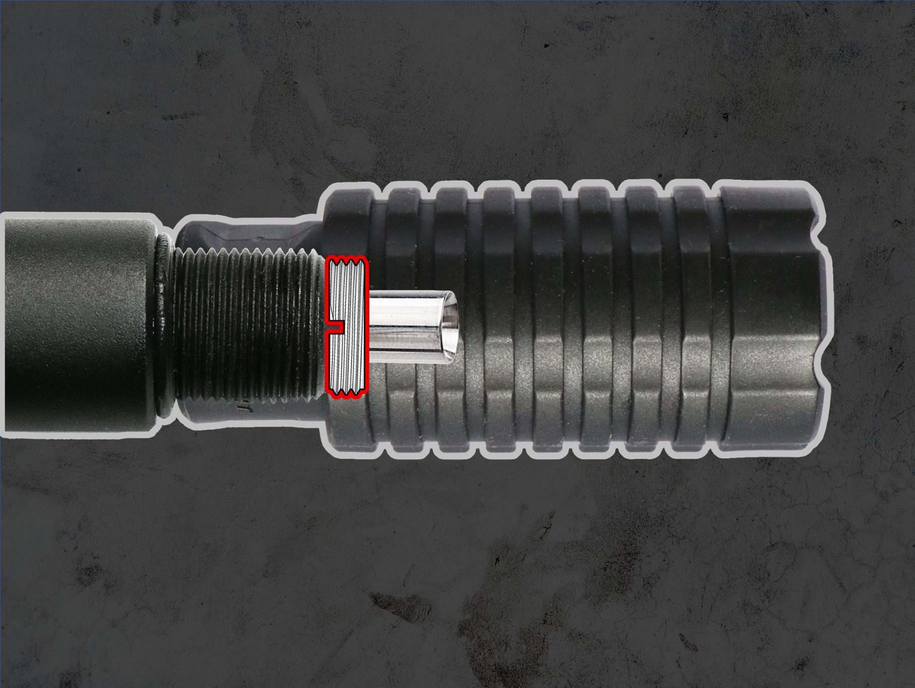 Airtech Studios - G&G CM16 Wildhog 7" IBS inderløb Løbsstabilisator 9