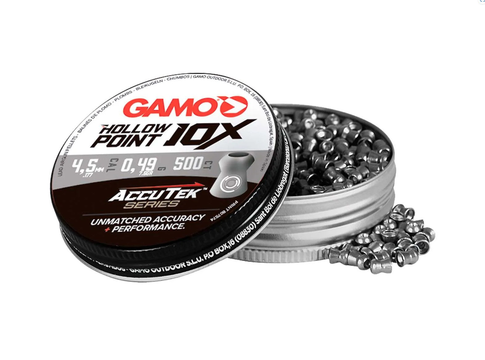 Gamo Accutek Hollow Point 10X 500 stk. 4,5mm(Cal.177) 1