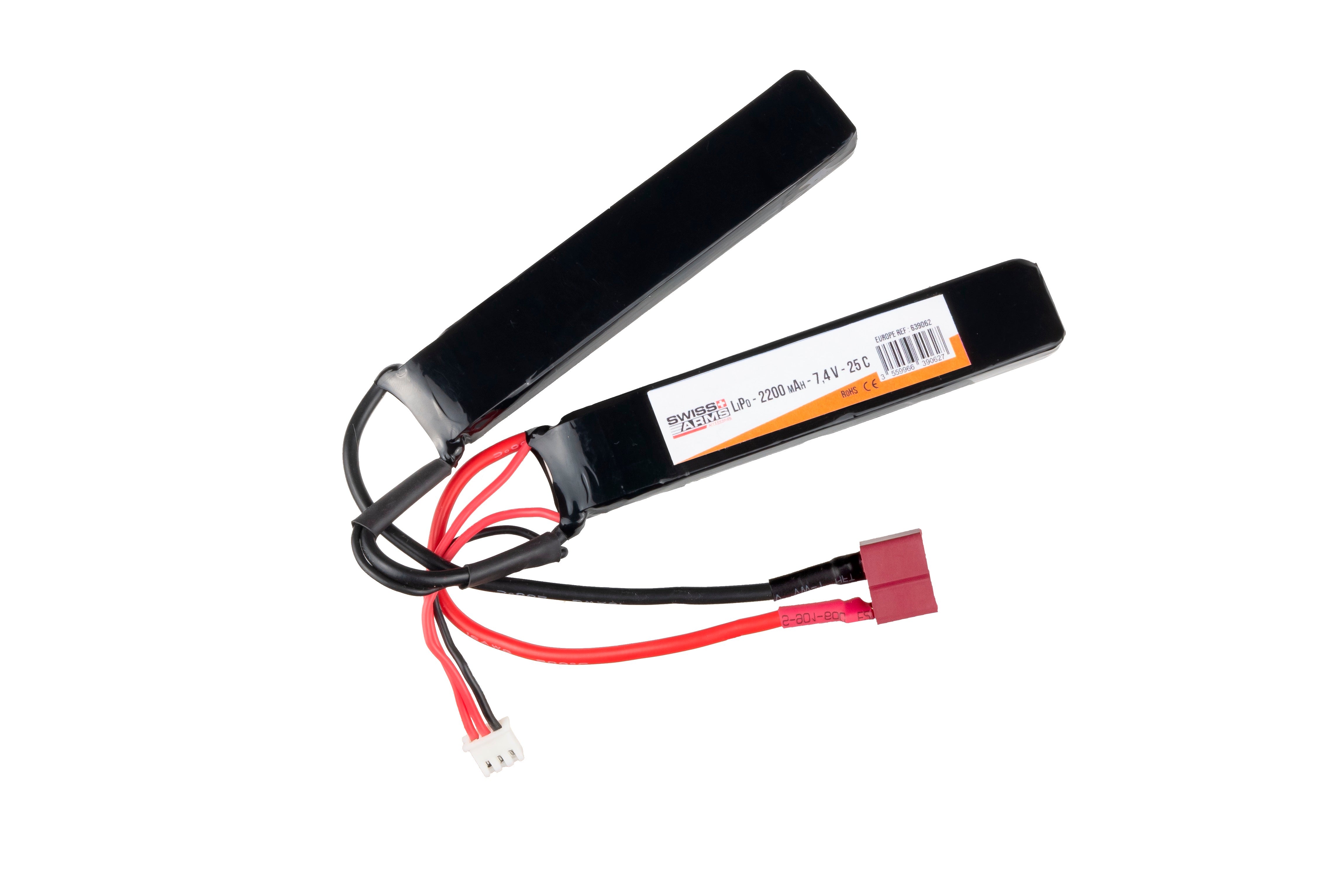 Li-Po 7,4V 2200mAh, 25C, Dean, Batteri 1