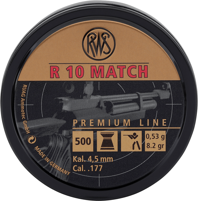 RWS R10 Match (Riffel) 500 Stk. 4,5mm(Cal.177) 1