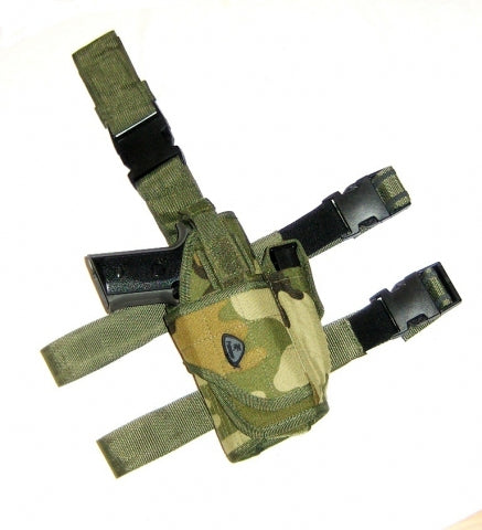 Lår/bæltehylster til pistol, Woodland. 1