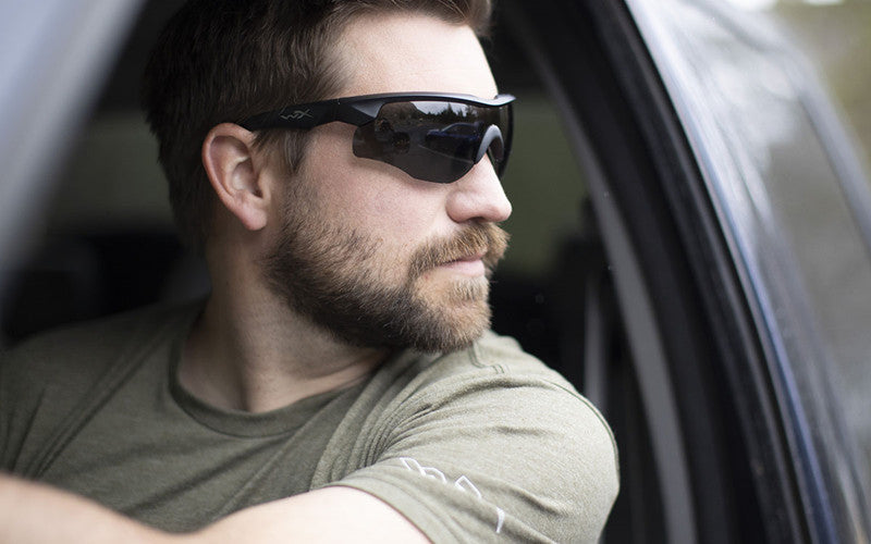 Wiley X - WX ROGUE COMM, Glas Grå/Klar/Lys Orange. / Stel Mat Sort 9