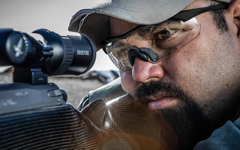 Wiley X - WX VAPOR 2.5, Glas Grå/Klar/Lys Orange. / Stel Mat Sort 8