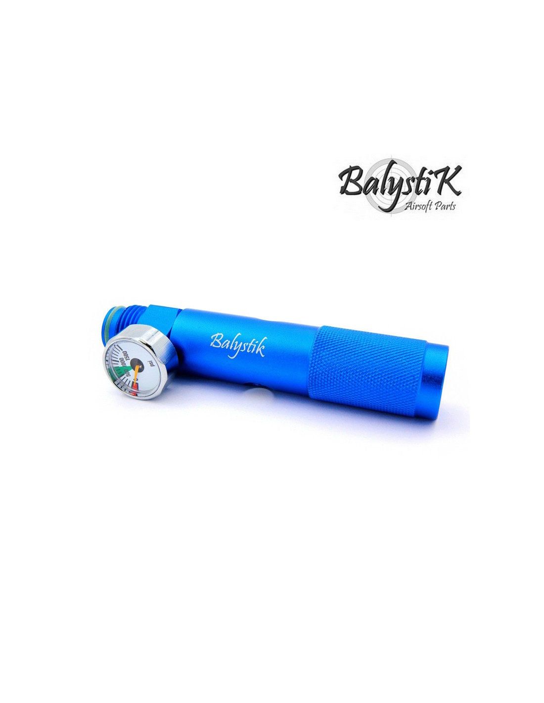 Balystik 12g CO2-adapter til HPA-regulator med trykmåler