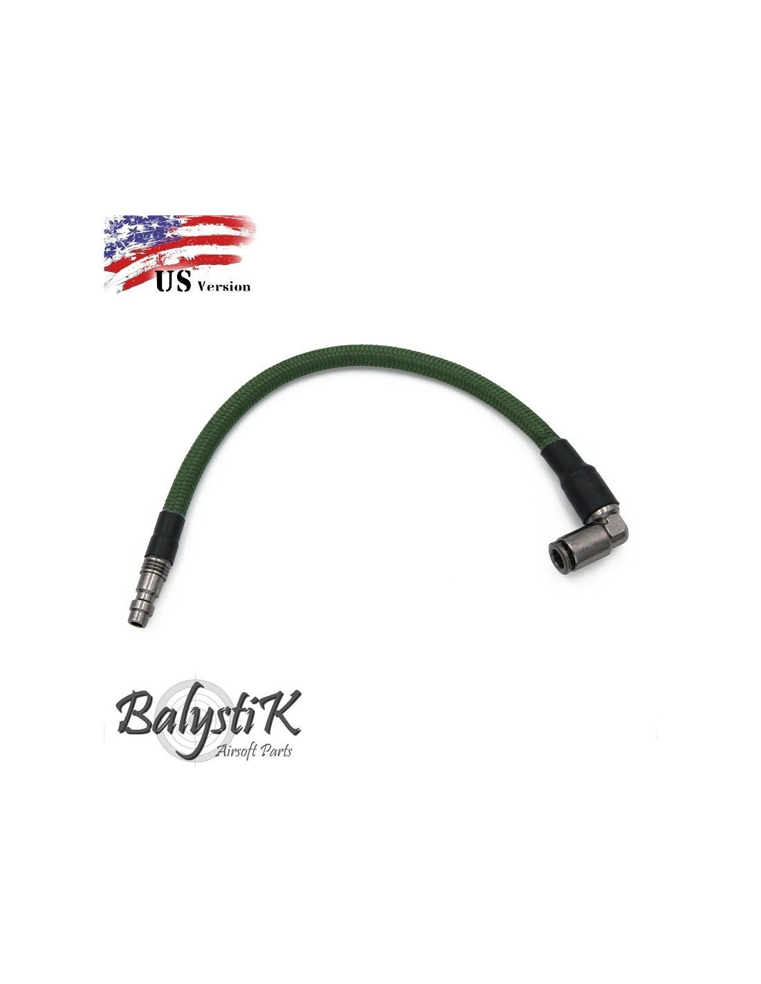 Balystik - Flettet slange til HPA / OD (US-kobling)