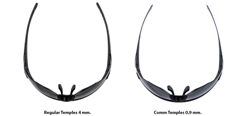 Wiley X - WX ROGUE COMM, Glas Grå/Klar/Lys Orange. / Stel Mat Sort 6