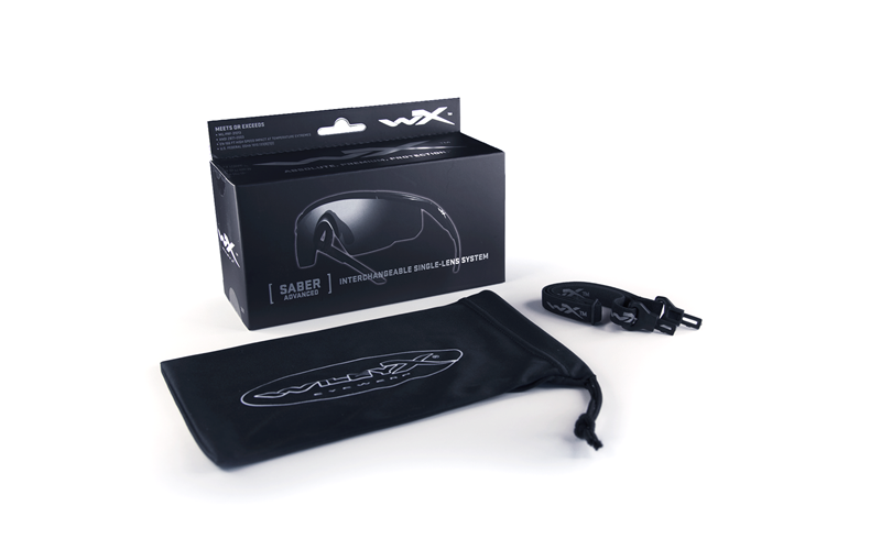 Wiley X - SABER ADV Clear Matte Black Frame w/Bag 2