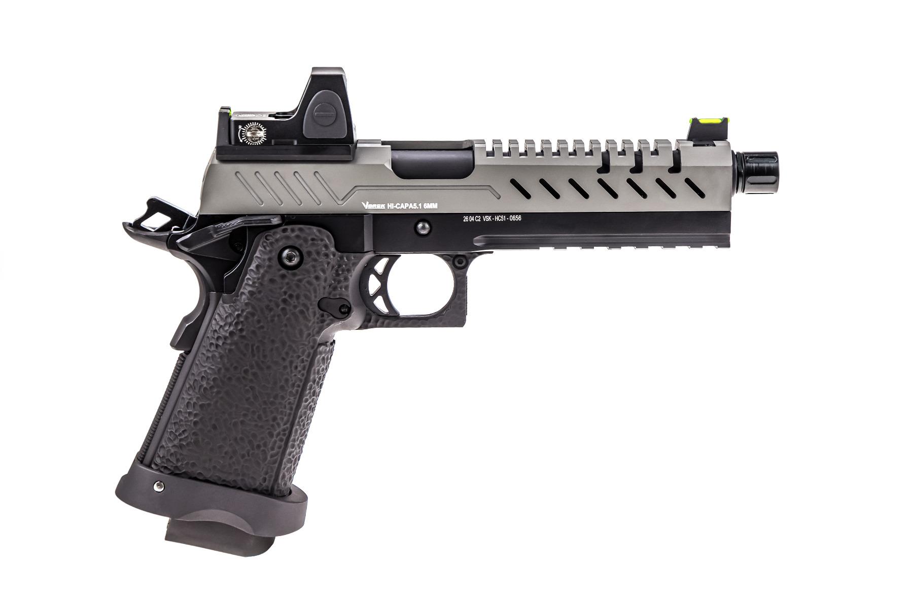 Vorsk - Hi-Capa 5.1 Sort/Grå Med Dotsigt, GBB - Gas. 3