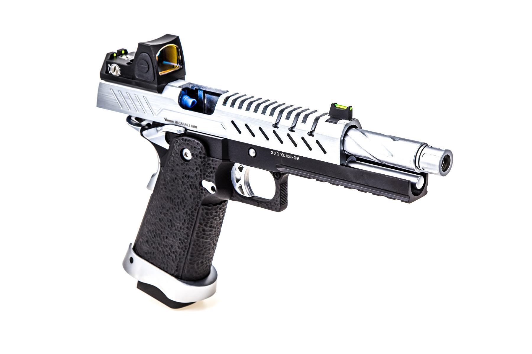 Vorsk - Hi-Capa 5.1 Sort/sølv Med Dotsigt, GBB - Gas. 4