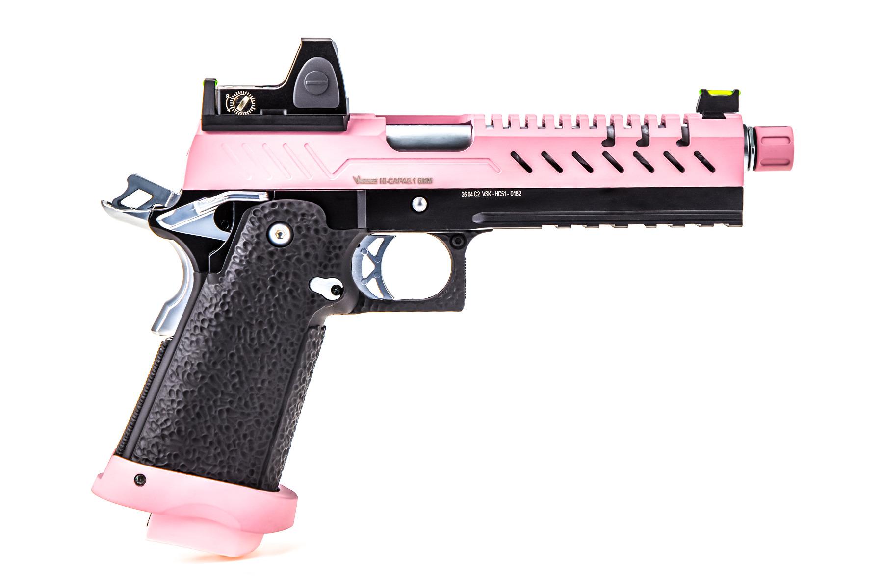 Vorsk - Hi-Capa 5.1 Sort/Pink Med Dotsigt, GBB - Gas. 3