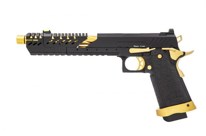 Vorsk - Hi-Capa TITAN 7 Sort/Guld, Match, GBB - Gas. 2