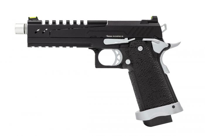 Vorsk - Hi-Capa 5.1, Split Slide, Sort/Sølv, Match, GBB - Gas. 2