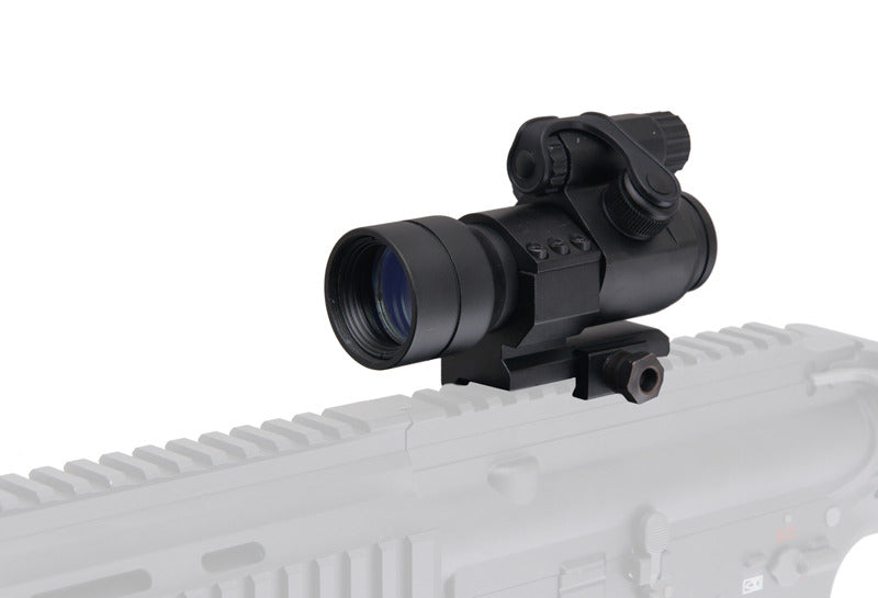 Dotsigte 4x rød/Grøn, Ø30 mm, m. flip up cover, Sort 1