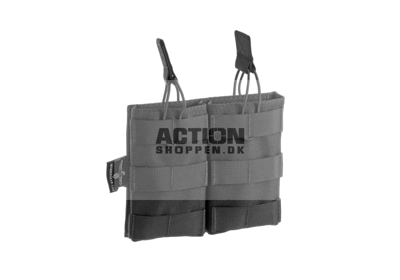 Invader Gear Molle Pouch, til 2 stk M4/M16 magasiner 5.56 Double Direct Action Mag Pouch, Sort 1
