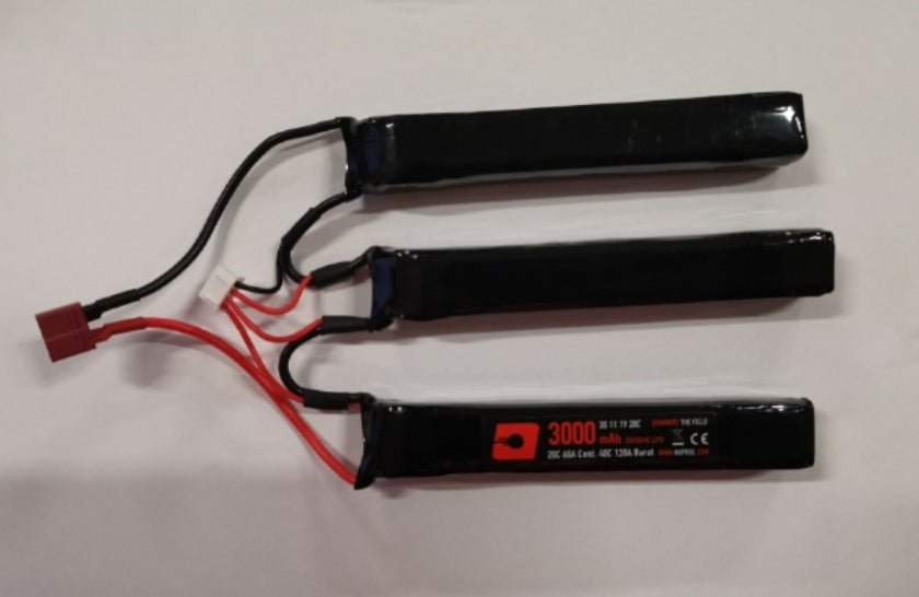 Li-Po 7,4V 3000mAh, 20C, Crane stock, Batteri 1