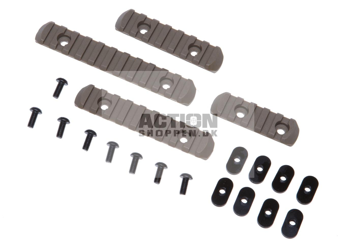 MPOE Polymer Rail Set 4 stk, Dark Earth 1