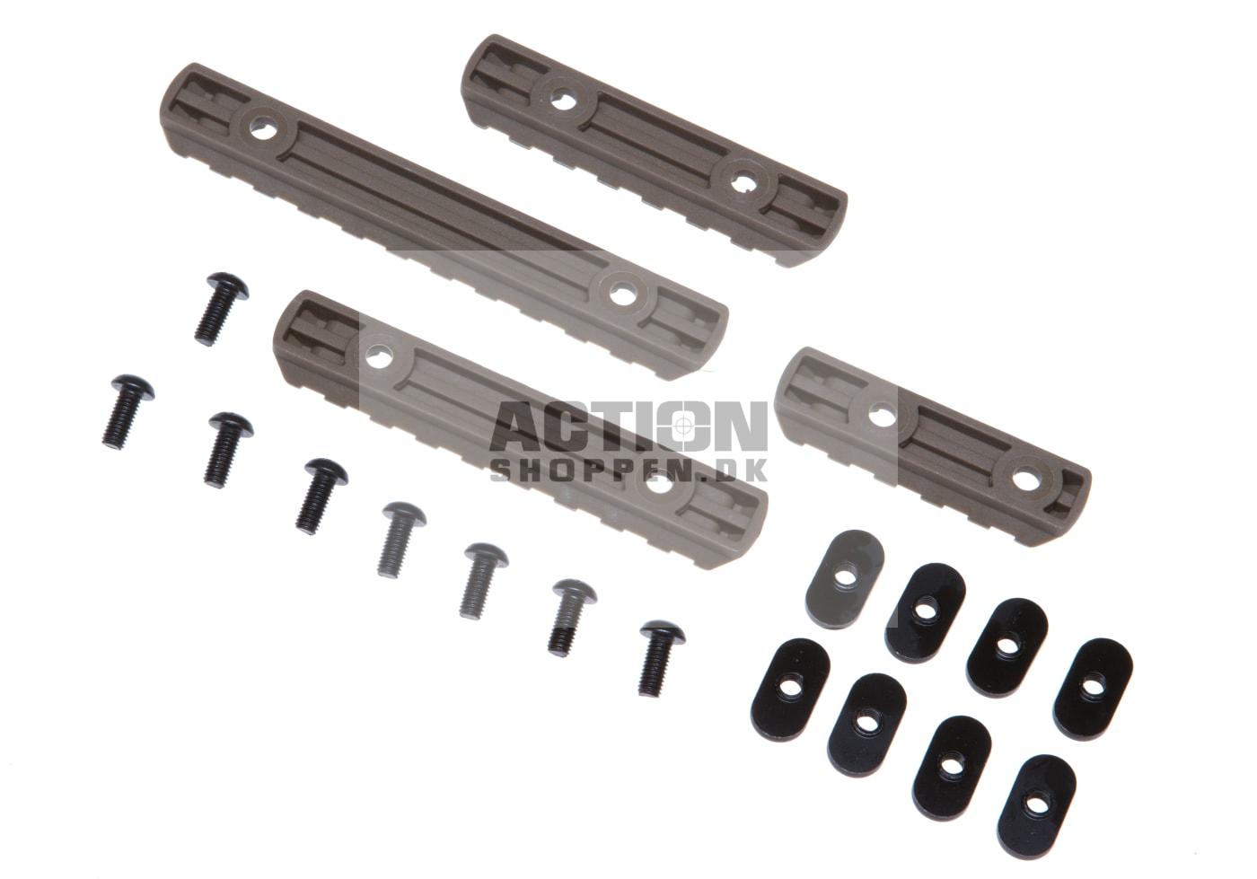 MPOE Polymer Rail Set 4 stk, Dark Earth 2