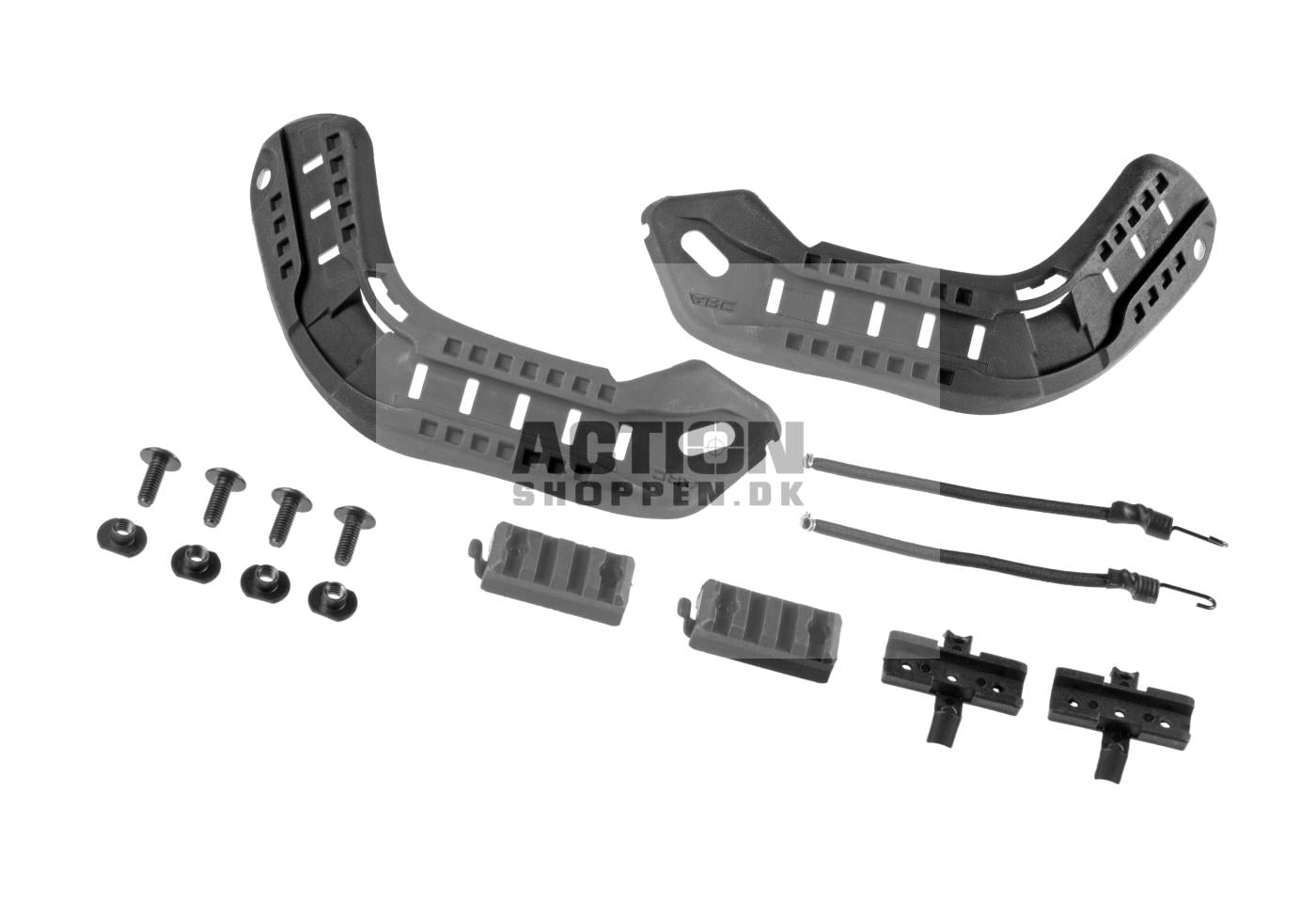 MICH 2000 Rail Sæt til hjelm, Sort 1