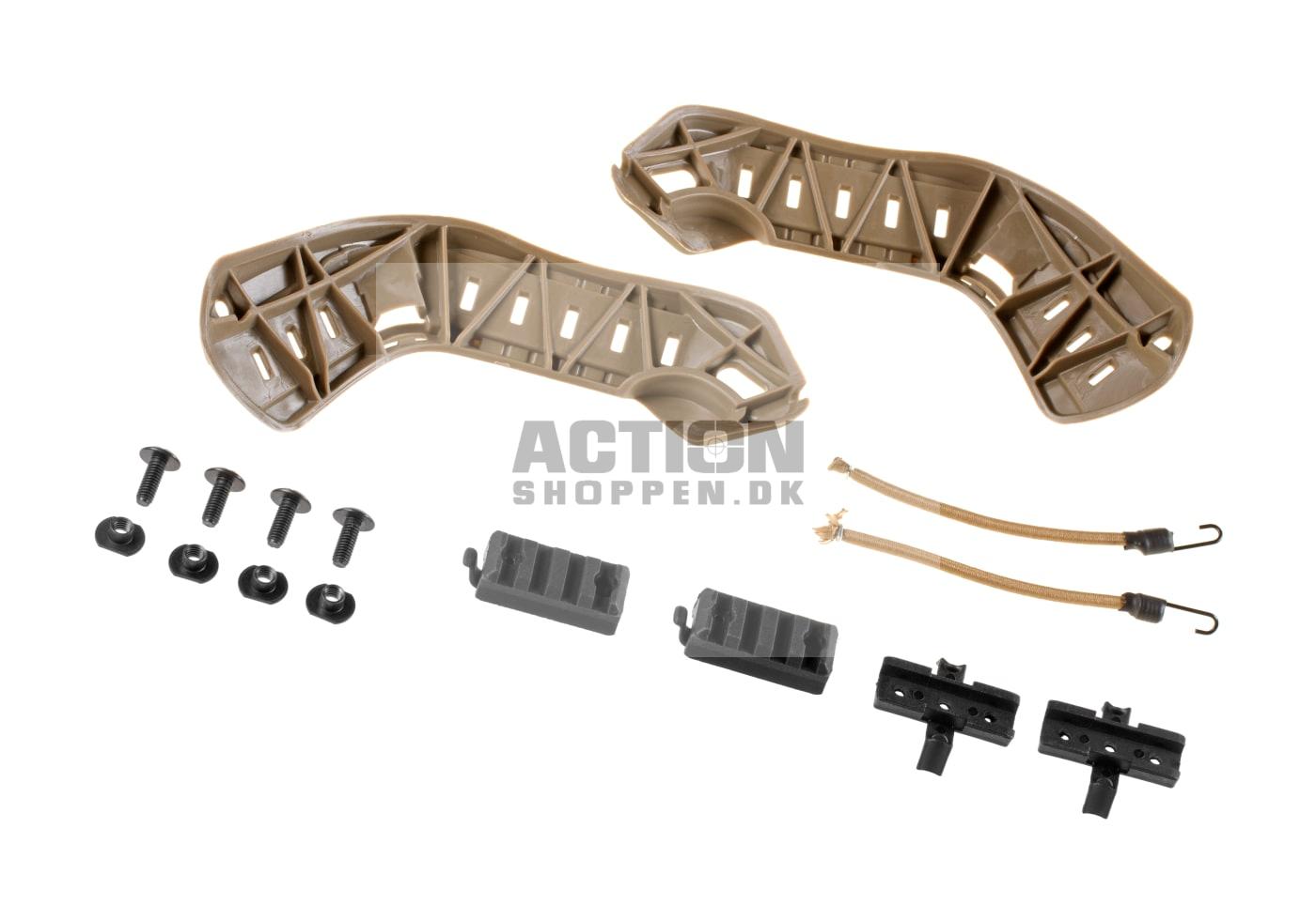 MICH 2000 Rail Sæt til hjelm, Dark Earth 2