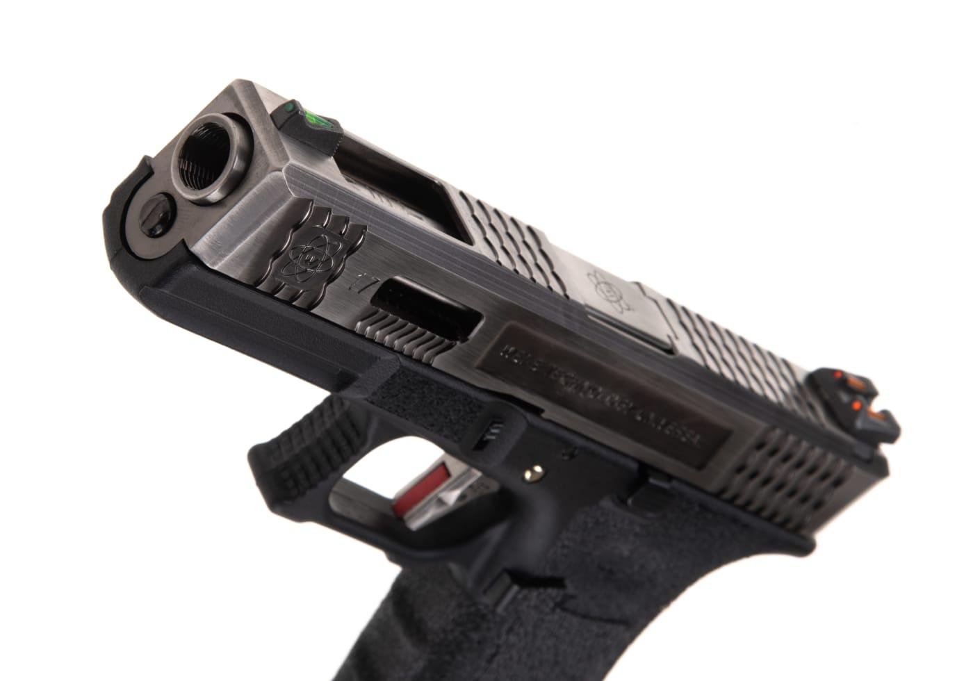WE -G17, Full Metal, sølv, GBB - Gas.