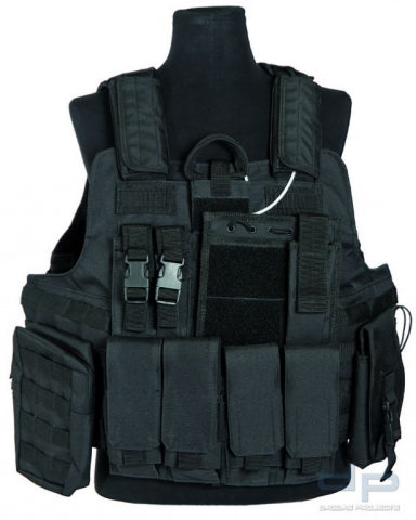 Taktisk vest, Molle, Sort, str. one size  1