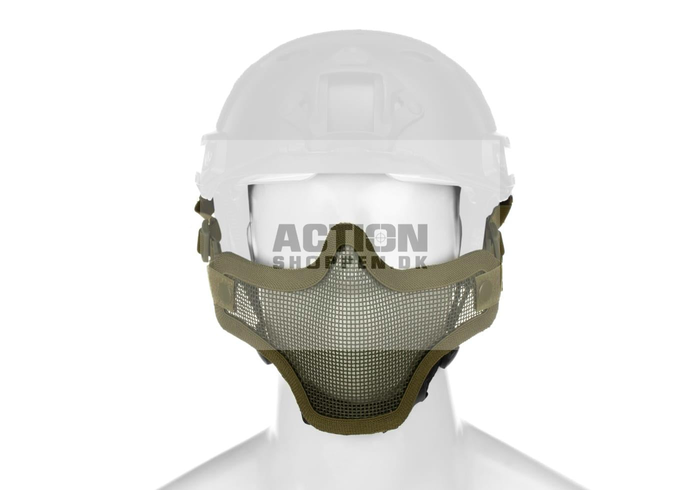 Invader Gear - Steel Half Face Mask FAST Version, OD Grøn  1