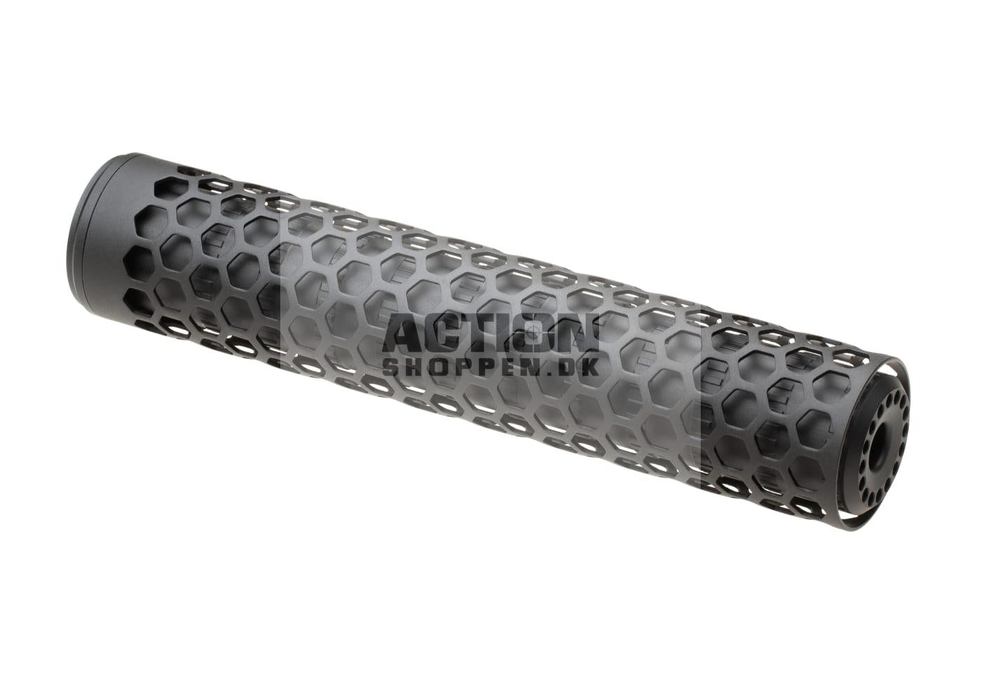 Action Army - T10 Hive Sound Suppressor, 255MM X 49 MM - 14MM CCW, Sort 1