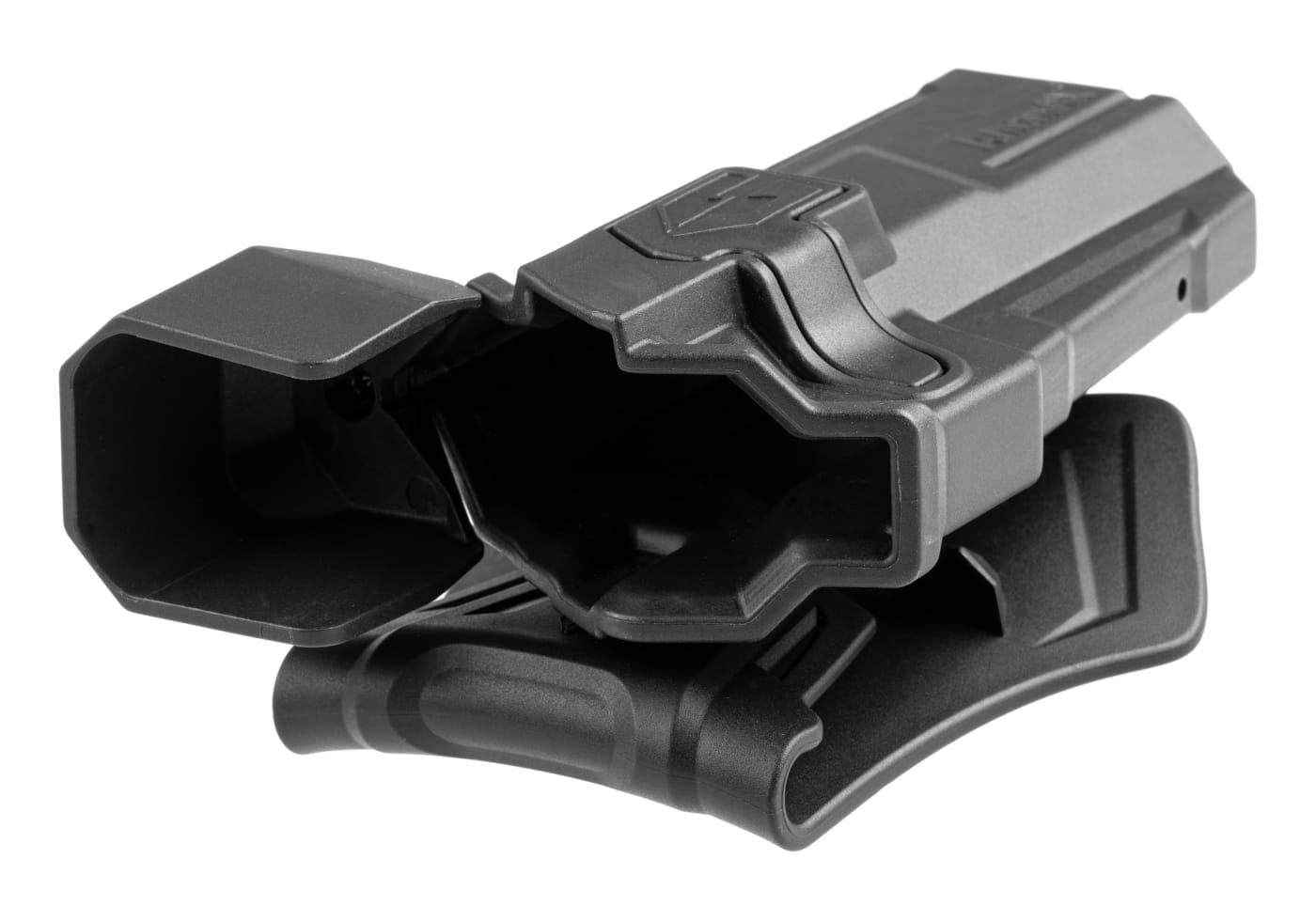Bæltehylster til WE / KJW / TM Hi-Capa modeller Polymer, Red Dot kompatibel, Højre hånd, Sort.