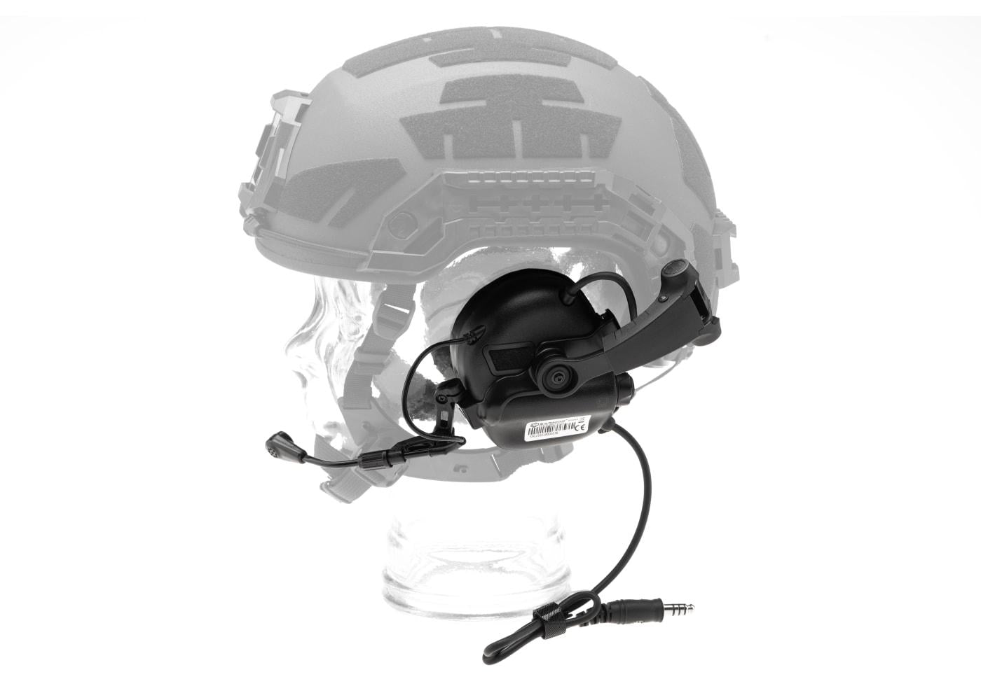 EARMOR - M32X Plus høreværnsæt til ARC hjelmskinner, Sort