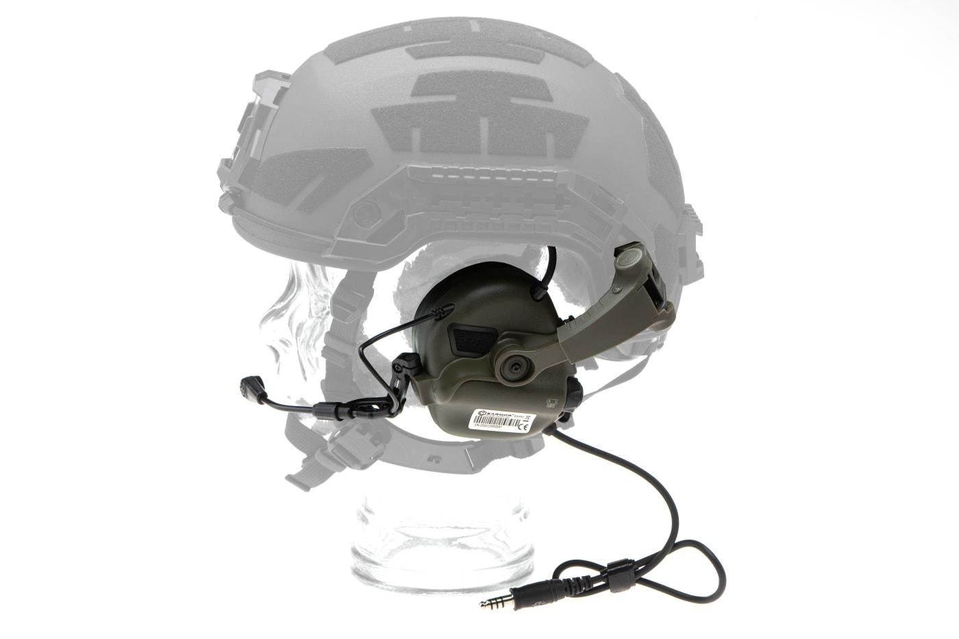 EARMOR - M32X Plus høreværnsæt til ARC hjelmskinner, Grøn