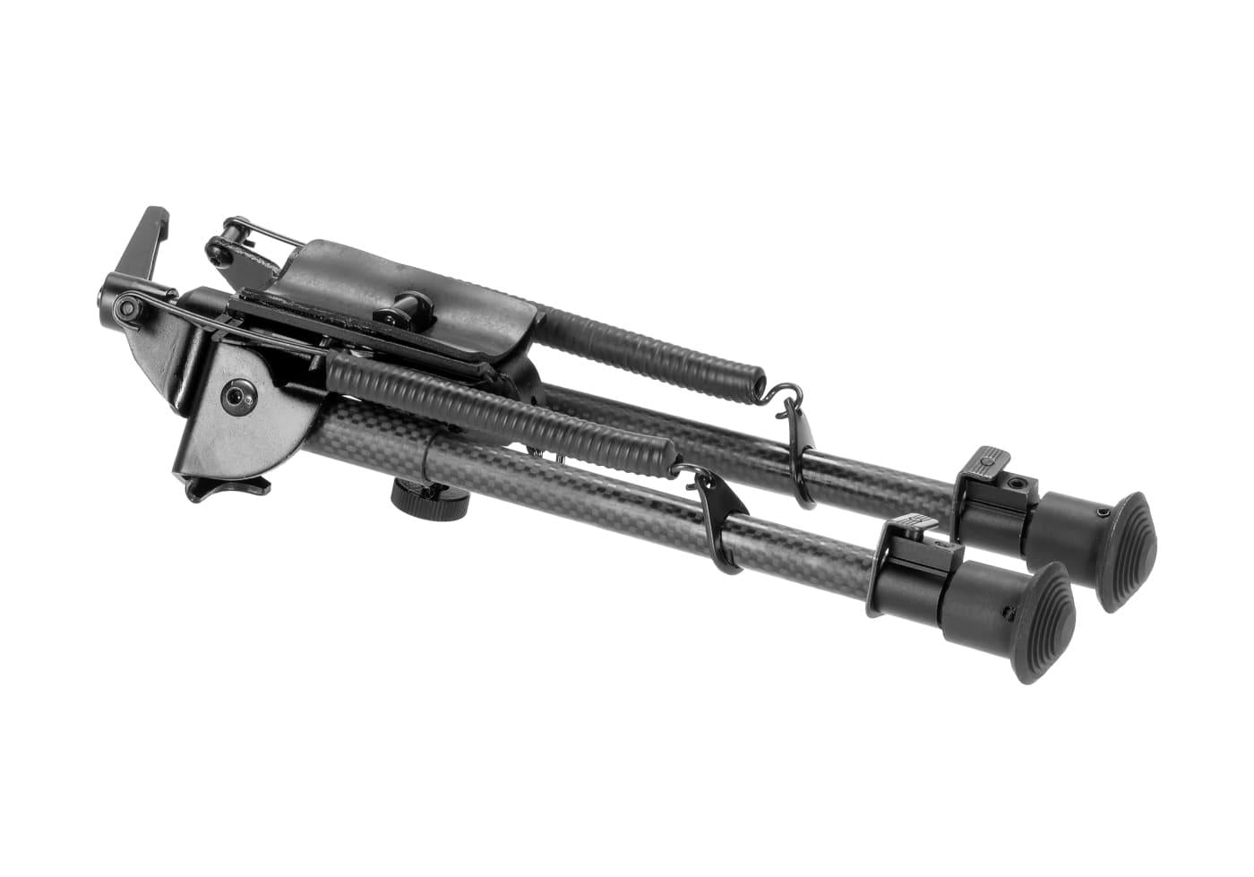 Kulfiber 9-13,5 tommer drejelig fjederudtrækkelig bipod