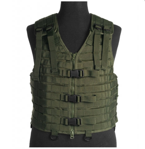 Molle Carrier vest, Oliven grøn, str. one size  1