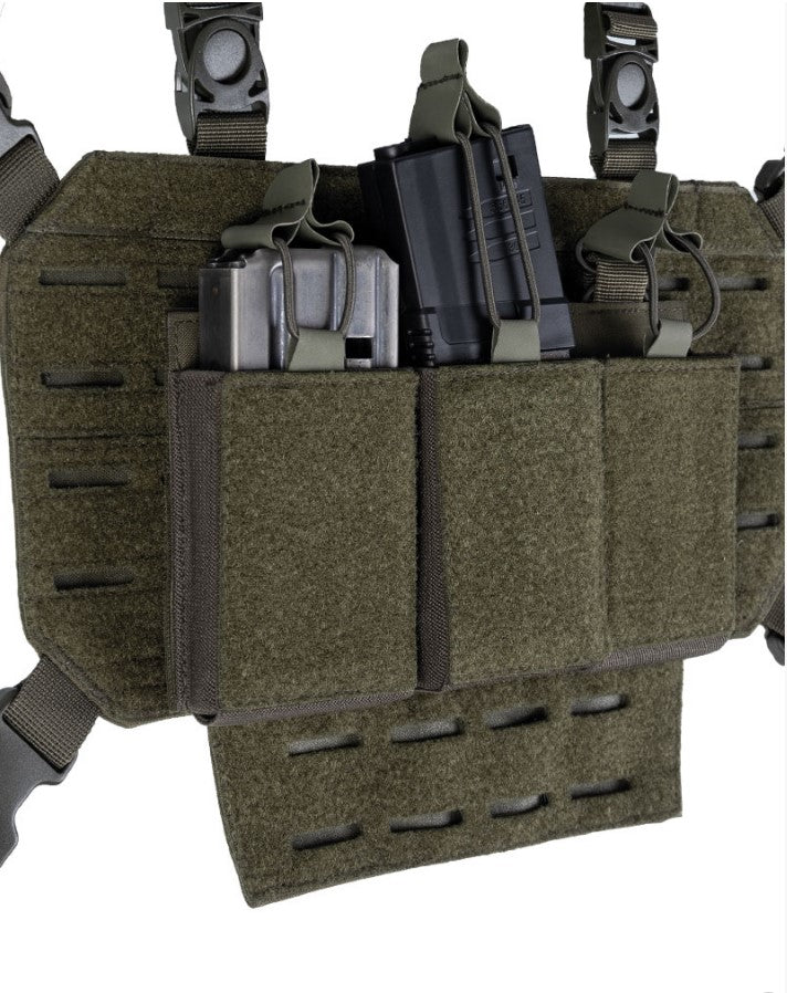 Molle, Pouch, Mag Bag Triple Med Velcro Back, Oliven grøn 2
