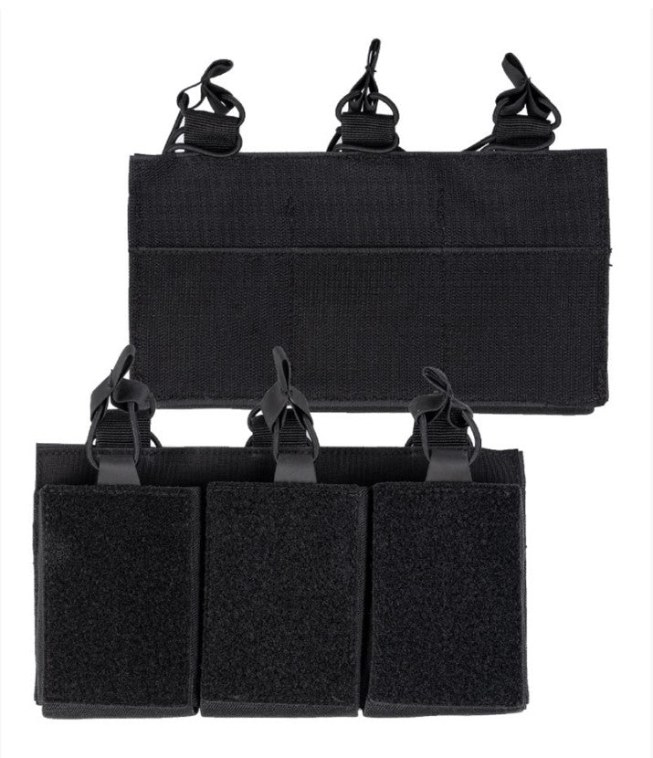 Molle, Pouch, Mag Bag Triple Med Velcro Back, Sort 1