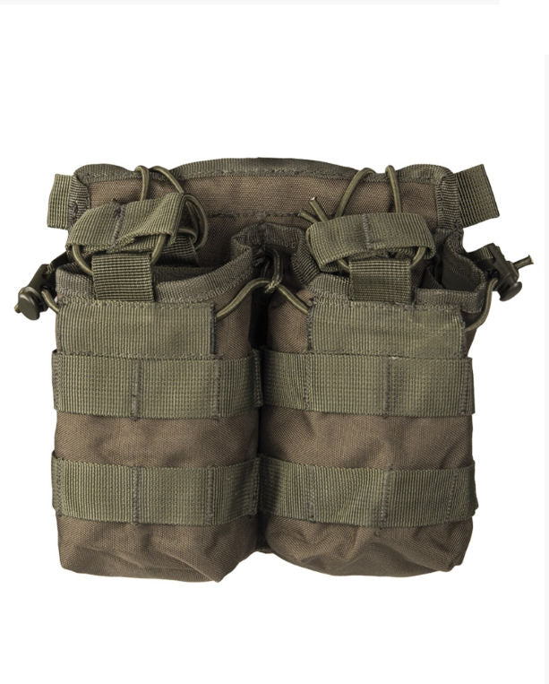 Molle, Pouch, til 4 stk gevær magasiner, Oliven grøn 1