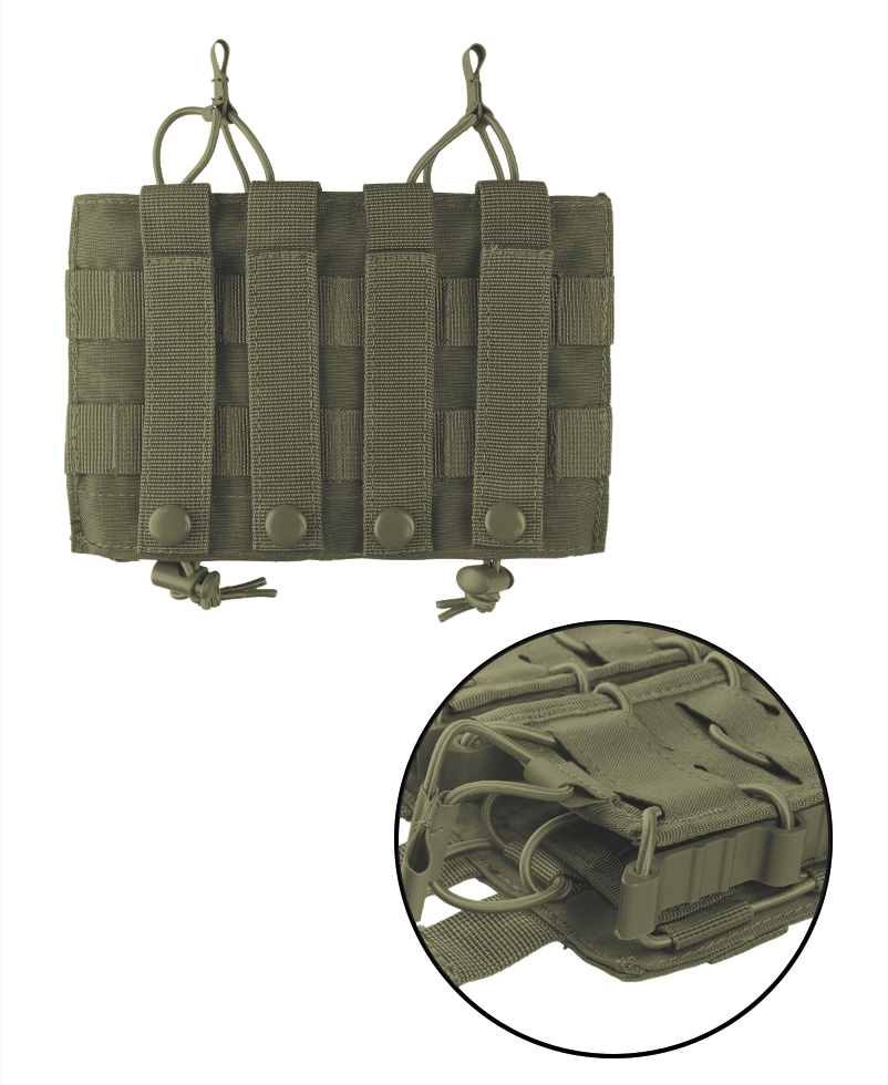 Molle, Pouch, Mag. Bag Open Top Flex Double, Oliven 2