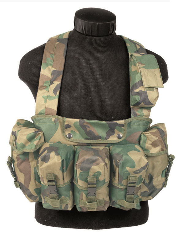 Vest m/6 mag lommer, Woodland, str. one size  1
