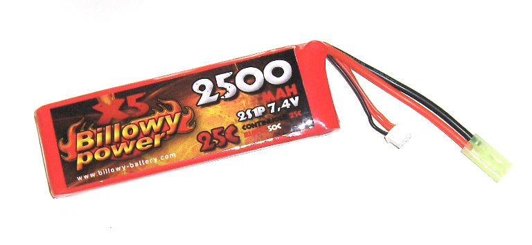 Li-Po 7,4V 2500mAh, 25C, Batteri 1